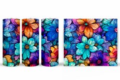 Flowers Tumbler Design. Summer Tumbler Sublimation Product Image 2