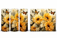 Butterflies Tumbler Wrap. Butterfly Tumbler Sublimation Product Image 2