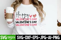 Happy Valentine’s Day SVG Design/Happy Valentine’s Day PNG Product Image 3