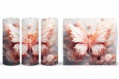 3D Butterfly Tumbler Design. Butterfly Tumbler Sublimation Product Image 2