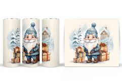 Winter Gnome Tumbler Design. Gnome Tumbler Sublimation Product Image 2