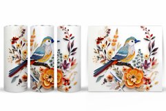 Bird Tumbler Sublimation. Bird Summer Tumbler Design Product Image 2