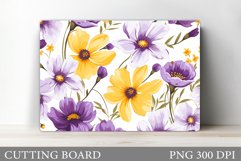 Flowers Cutting Board. Floral Cutting Board Design Product Image 1