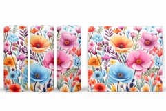 Flowers Tumbler Design. Flowers Tumbler Sublimation Product Image 2