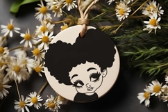 Afro Girl SVG Set, Curly Girls SVG, Cute Little Girls Bundle Product Image 5