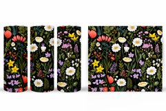 Flowers Tumbler Design. Flowers Tumbler Wrap Sublimation Product Image 2
