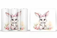Cute Bunny Tumbler Design. Bunny Easter Tumbler Product Image 2