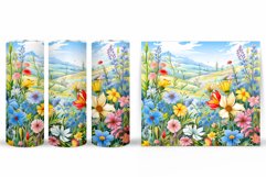 Flowers Tumbler Design. Summer Tumbler Sublimation Product Image 2