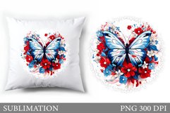 Bitterfly Sublimation. Butterfly Pillow Design Product Image 1