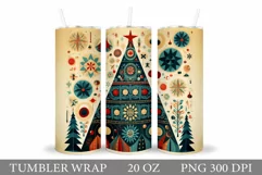 Christmas Tree Tumbler. Christmas Tree Tumbler Sublimation Product Image 1