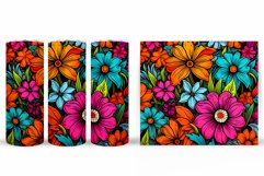 Flowers Tumbler Design. Flowers Tumbler Sublimation Product Image 2