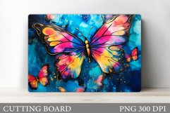 Butterfly Cutting Board. Colorful Butterfly Cutting Board Product Image 1