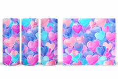Colorful Hearts Tumbler. Valentines Tumbler Design Product Image 2