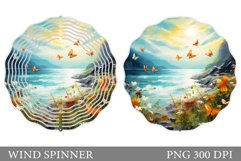 Butterflies Wind Spinner. 3D Sea Wind Spinner Design Product Image 1