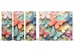 Colorful Butterflies Tumbler. Butterfly Tumbler Design Product Image 2