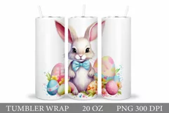 Cute Bunny Tumbler Design. Bunny Easter Tumbler Product Image 1