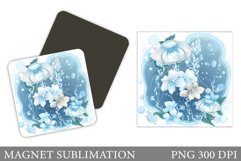 Jellyfish Magnet Design. Sea Magnet Sublimation Product Image 1
