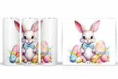 Cute Bunny Tumbler Design. Bunny Easter Tumbler Product Image 2