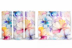 Flowers Tumbler Design. Sublimation Tumbler Flowers Product Image 2