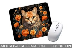 Cat Mouse Pad Sublimation. Cat Mouse Pad Design Product Image 1