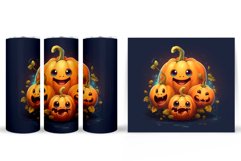 Cute Pumpkin Tumbler Wrap. Halloween Pumpkin Tumbler Design Product Image 2