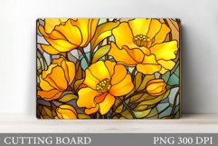 Flowers Cutting Board. Floral Cutting Board Design Product Image 1