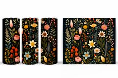 Flowers Tumbler Design. Flowers Tumbler Wrap Sublimation Product Image 2