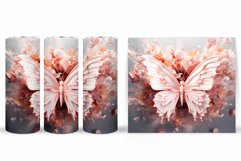 3D Butterfly Tumbler Sublimation. Butterfly Tumbler Design Product Image 2