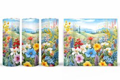Flowers Tumbler Design. Sublimation Tumbler Flowers Product Image 2
