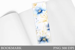 Floral Bookmark Design. Flowers Bookmark Sublimation Product Image 1