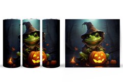 Halloween Frog Tumbler. Halloween Pumpkin Tumbler Design Product Image 2