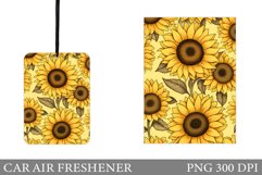 Sunflowers Car Air Freshener. Summer Car Air Freshener Product Image 1