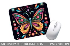 Butterfly Mouse Pad Design. Butterfly Mouse Pad Template Product Image 1
