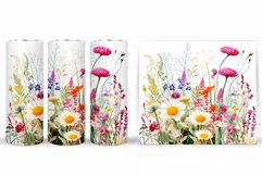 Flowers Tumbler Design. Wildflowers Tumbler Sublimation Product Image 2