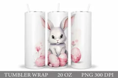 Easter Bunny Tumbler Design. Easter Tumbler Sublimation Product Image 1