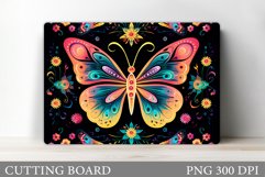 Colorful Butterfly Cutting Board. Kitchen Cutting Board Product Image 1