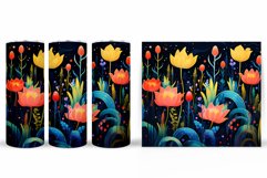 Flowers Tumbler Design. Sublimation Tumbler Flowers Product Image 2