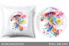 Jellyfish Pillow Sublimation. Jellyfish Sublimation Product Image 1