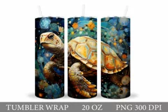 Turtle Tumbler Design. Turtle Tumbler Sublimation Product Image 1