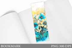 Floral Bookmark Design. Flowers Bookmark Sublimation Product Image 1