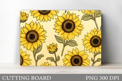 Sunflowers Cutting Board. Flowers Kitchen Cutting Board Product Image 1