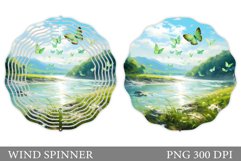 Butterflies Wind Spinner. Summer Wind Spinner Sublimation Product Image 1