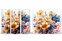 Flowers Tumbler Design. Flowers Tumbler Sublimation Product Image 2