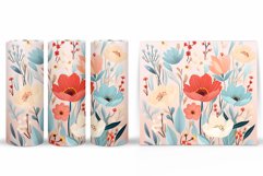 Flowers Tumbler Design. Flowers Tumbler Wrap Sublimation Product Image 2