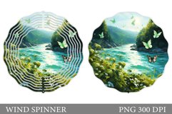 Butterflies Wind Spinner. Summer Wind Spinner Design Product Image 1