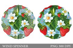 Strawberry Wind Spinner Sublimation. Summer Wind Spinner Product Image 1