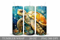 3D Turtle Tumbler Design. Turtle Tumbler Sublimation Product Image 1