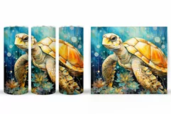 3D Turtle Tumbler Design. Turtle Tumbler Sublimation Product Image 2