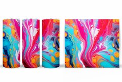 Fluid Tumbler Design. Abstract Tumbler Sublimation Product Image 2