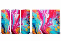 Fluid Tumbler Design. Abstract Tumbler Sublimation Product Image 2